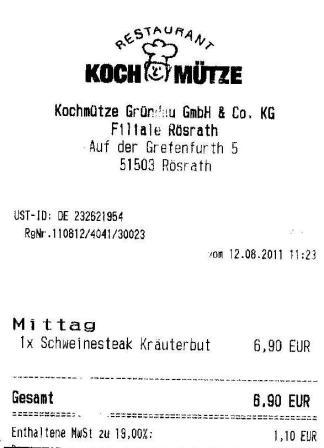 scri Hffner Kochmtze Restaurant